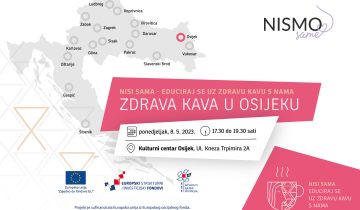 Dođite 8. svibnja u Kulturni centar Osijek na ‘zdravu kavu s doktorima’ udruge NISMO SAME